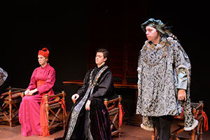 Photo of students performing a play.